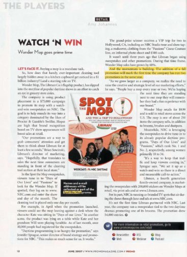 Trade Article on Promotions