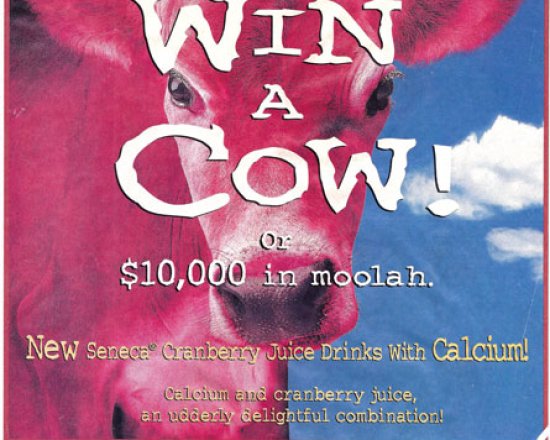 Seneca “Win a Cow” Sweepstakes and coupon